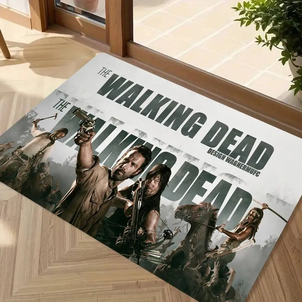 TV Drama The Walking Dead Floor Mat Suitable For Living Room Kitchen Bathroom Non-slip Mat Household Foot Mat