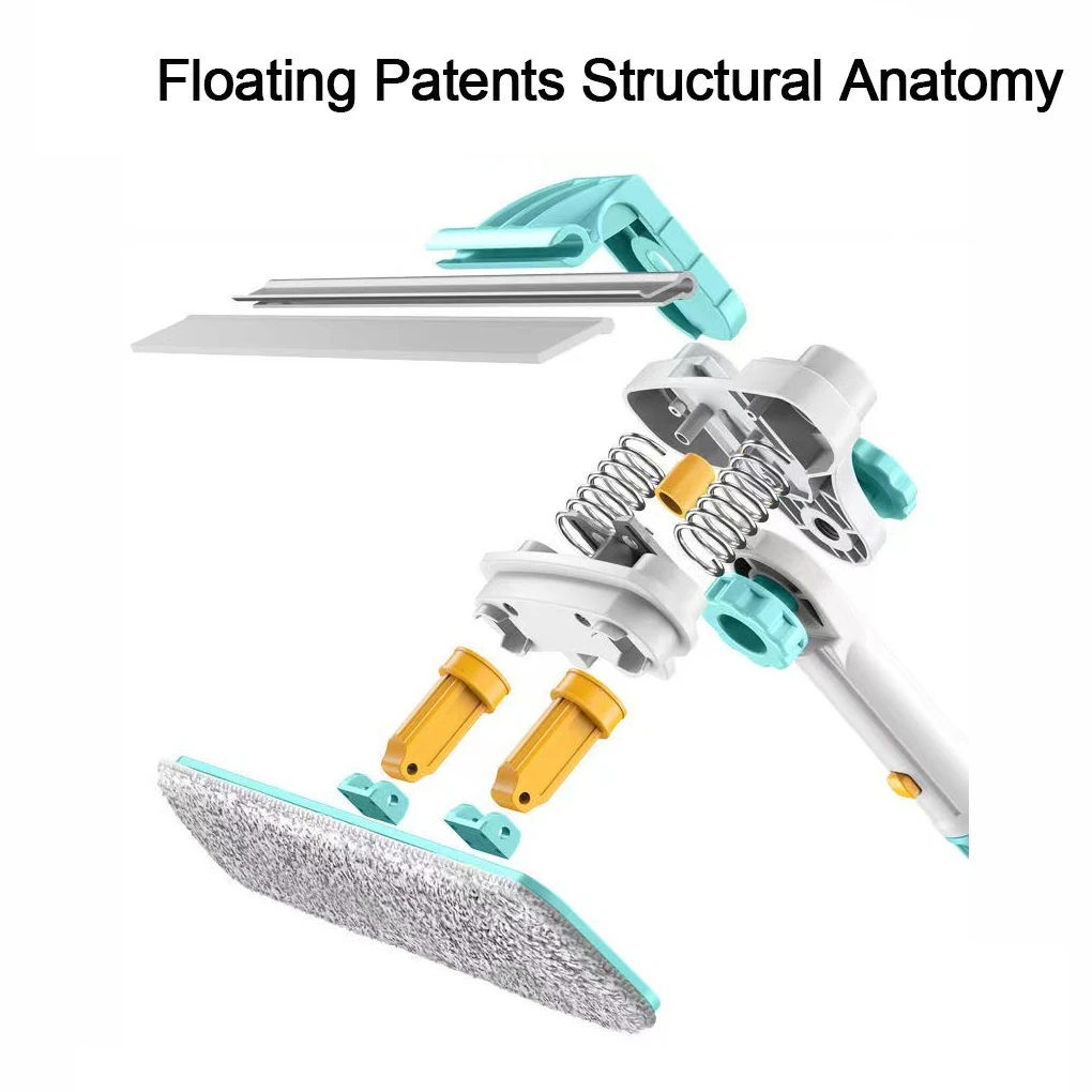 منظف النوافذ على شكل حرف U، تنظيف زجاج النافذة القابل للتمديد، مكشطة مبللة للزجاج على الوجهين، فرشاة تنظيف زجاج النافذة الشاهقة #5