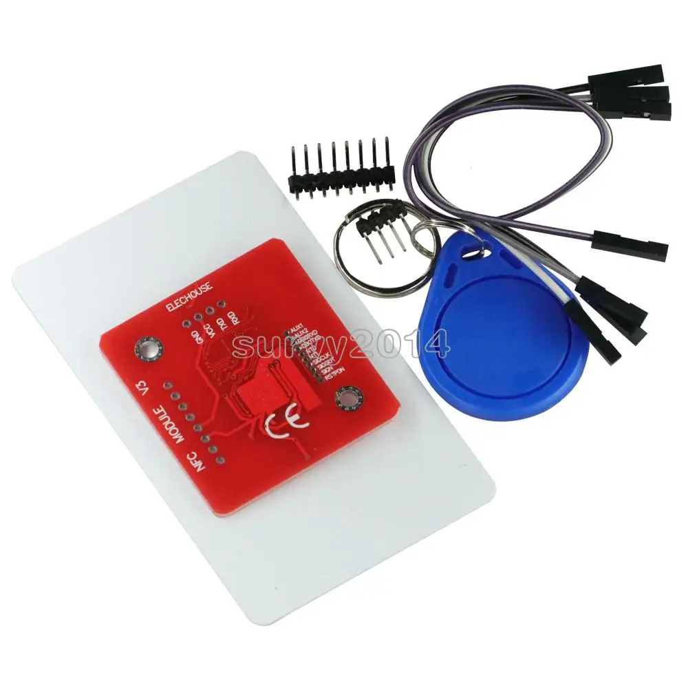 

PN532 NFC RFID беспроводной модуль V3 пользовательские комплекты Reader Mode IC S50 Card PCB Attenna I2C IIC SPI HSU для arduino Module NEW