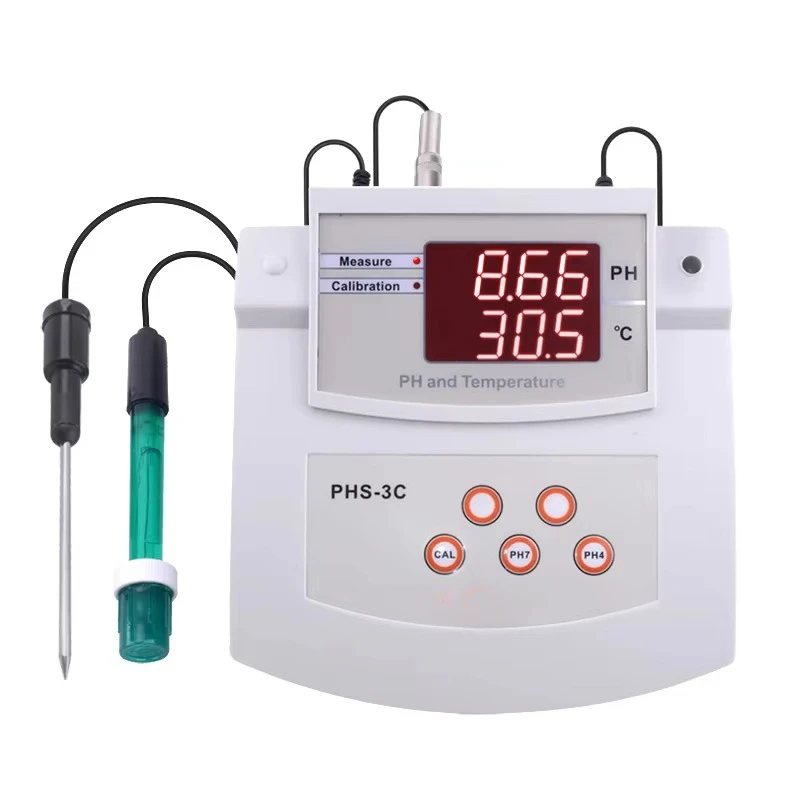 2-in-1 Desktop pH & Temperature Meter, Auto Calibration Water Quality Analyzer For Water Detection