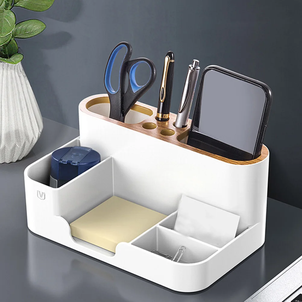 

Plastic Storage for Desk ganizer Compact Simple ganizing Box Stationery Container Cosmetics Holder Office Supplies