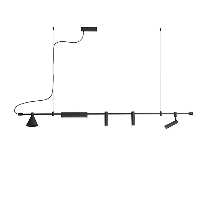 

Современная дизайнерская светодиодная люстра в скандинавском стиле, настольная лампа черного цвета для столовой, кухни, бара, подвесной светильник для домашнего декора, осветительная подвеска