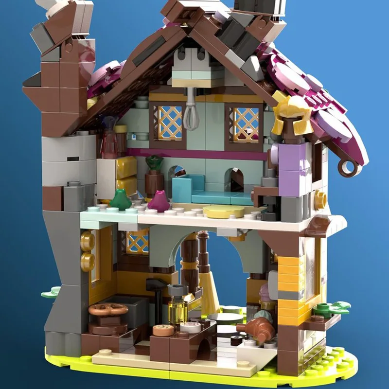 Montagem criativa série bloco de construção 371 pçs 40657 modificado estilo viking casa crianças brinquedo de montagem educacional presente de natal