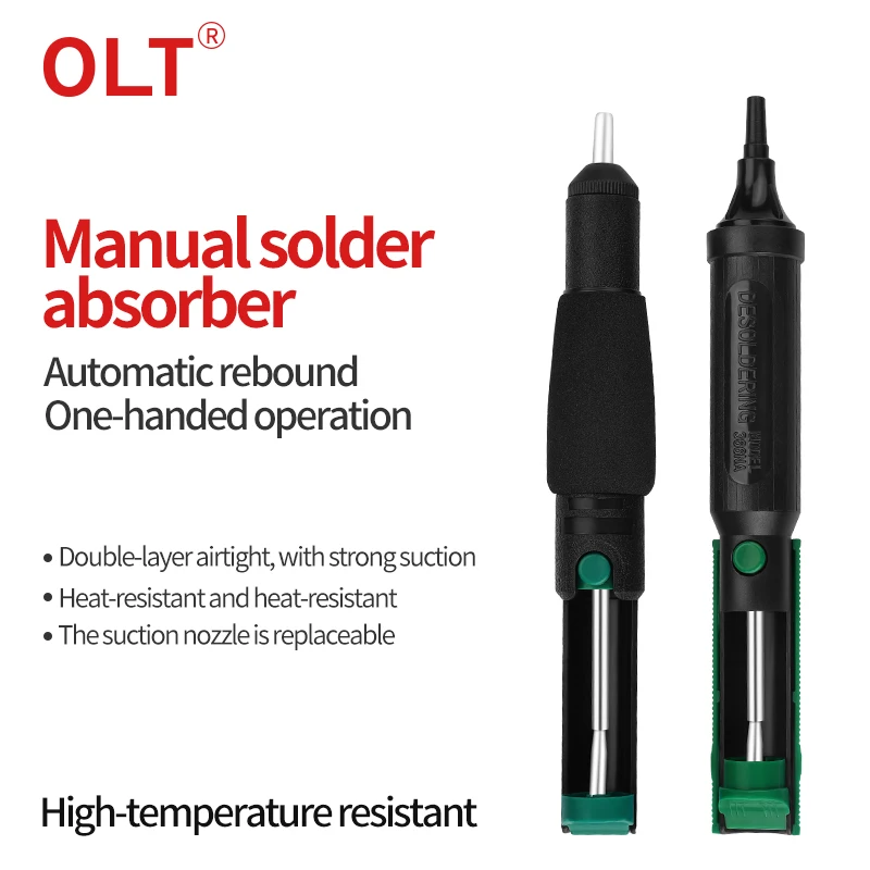 

Инструмент для распайки всасывающего насоса, присоска для припоя, всасывающая оловянная ручка, паяльник для распайки