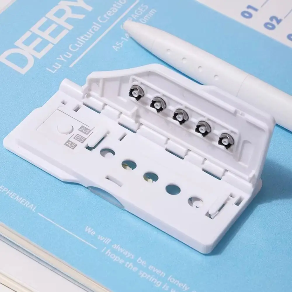 Multi-functional 5-Hole Paper Punch Machine Portable A4/A5/B5 Paper Punching Hole Puncher Card Type 5-hole Punch Students