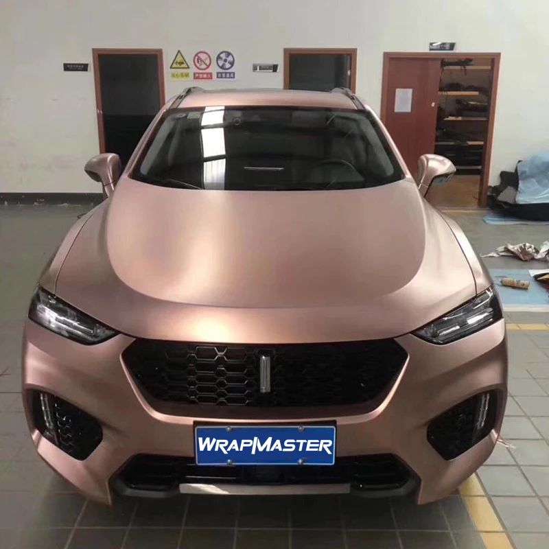 

Wrapmaster 5M/10M/18M High Performance Matte Stickers Satin Metallic Rose Gold Automotive Vinyl Wrap