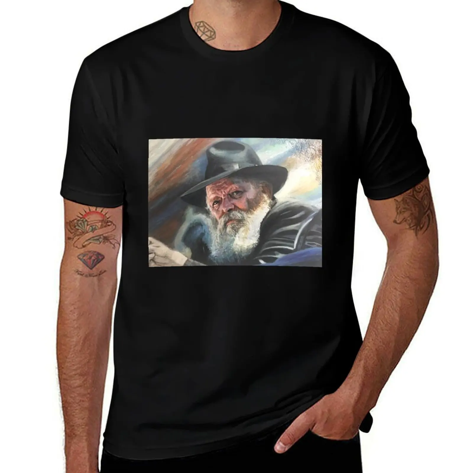 Camiseta de fitness de manga corta de secado rápido Rabbi Loubavitch Zal