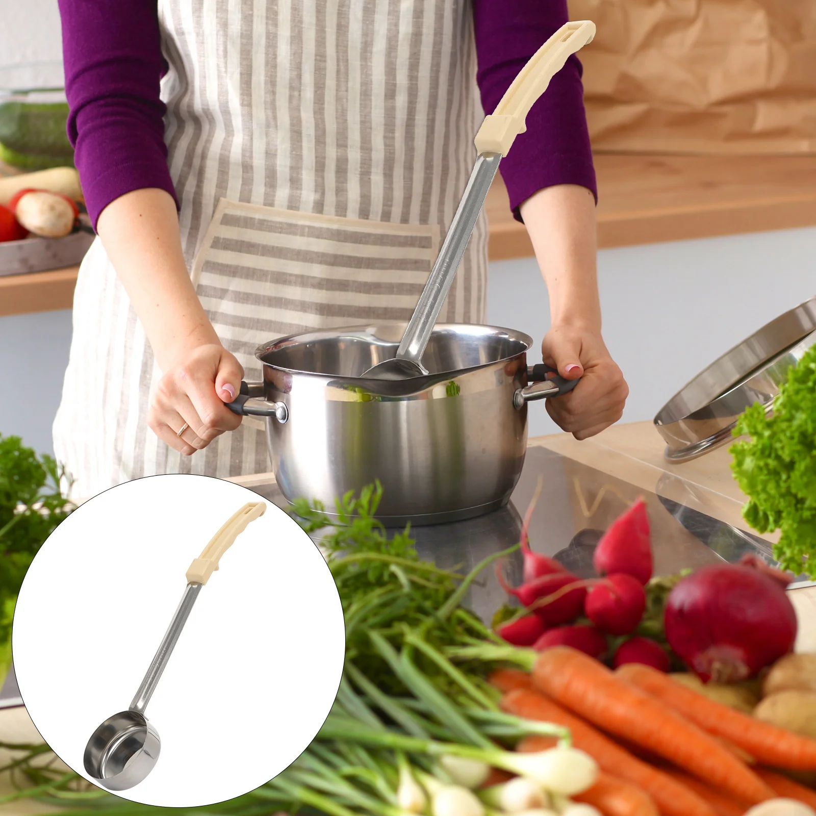 

Controllers Ladles with Handle Portion Control Spoon Rust Resistant Metal Affordable Price Compact Design