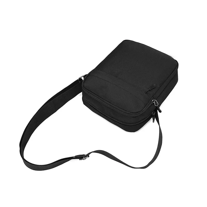 Bolso de hombro de tela Oxford para hombre, bolsa de mensajero pequeña, bolso de teléfono móvil Simple informal, bolso cruzado con solapa,