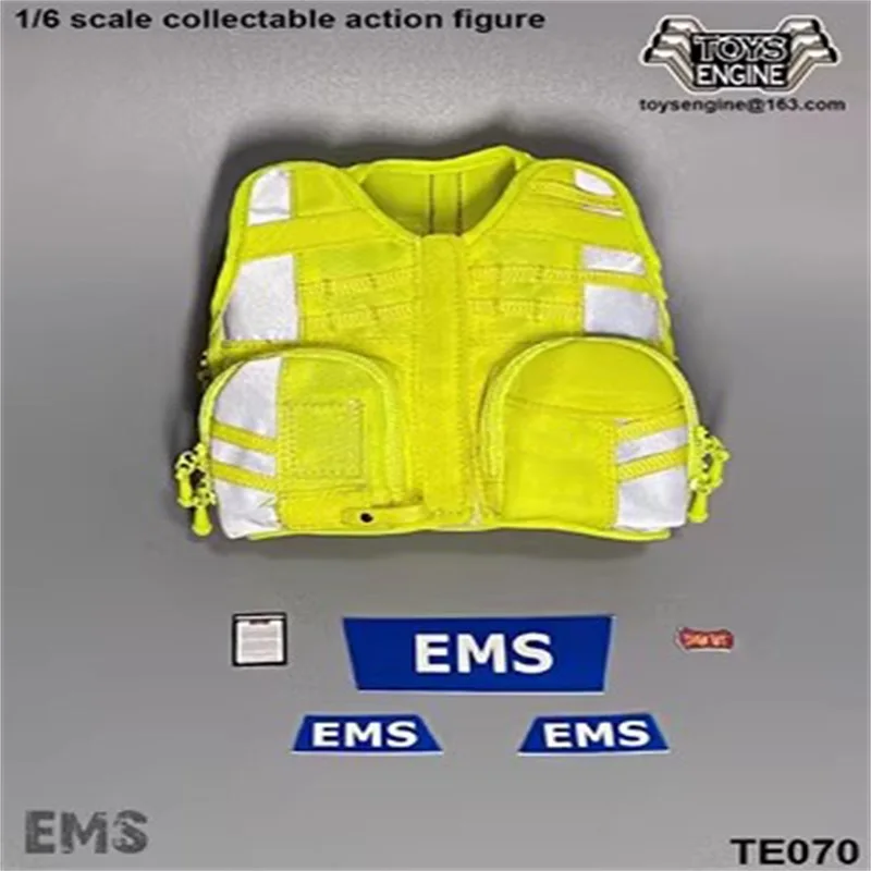 TE066-70 1/6 Soldier Working Clothes Multifunctional Special Firefighting Vest Model Fit 12'' Action Figure Body In Stock