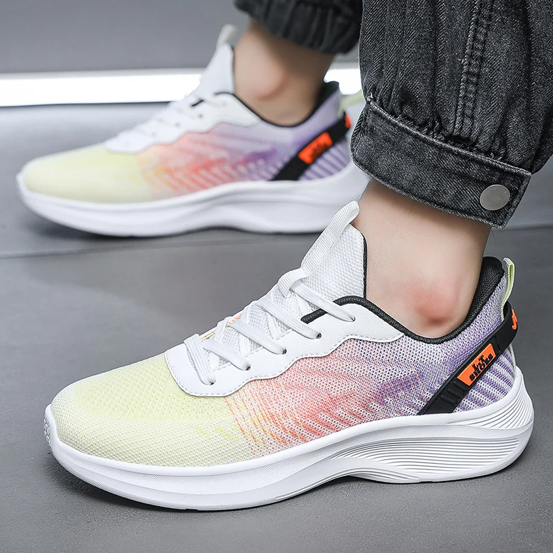 

Новые мужские повседневные кроссовки Max 50, сверхлегкая дышащая уличная спортивная обувь, нескользящая удобная сетчатая тренировочная обувь для бега