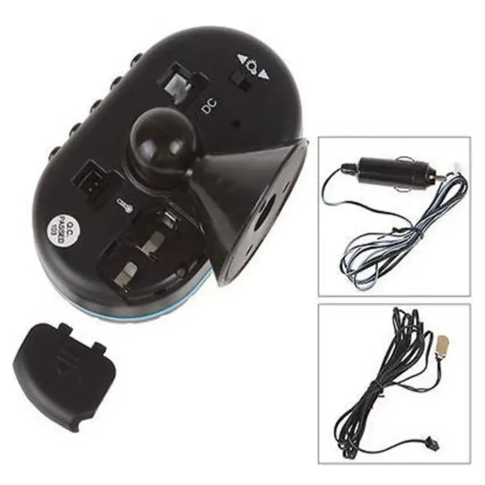 12V-24V Digital Auto Car Thermometer Freeze Alert Backlight Car Battery Voltage Volt Voltmeter Tester Clock