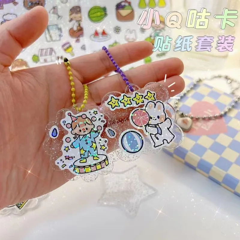 Goo Card Stickers Decoration Sticker Kids DIY Hand Account Sticker with Gu Chuck Chain Stikers  Kawaii