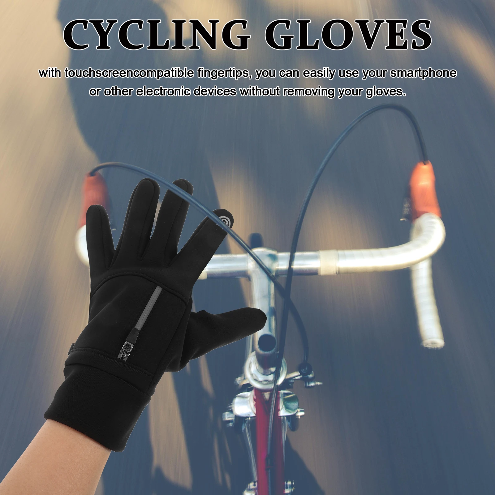 

Waterproof Thermal Touchscreen Windproof Warm Cycling Running Motorcycle Gloves For Outdoor Sports Insulated Winter Gloves