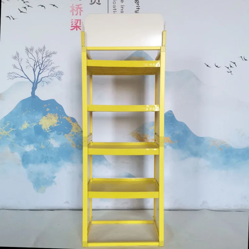 Custom. Floor Display Stand Retail Products ABS Cardboard Display Cabinet Paper Shelves Paper Display Rack Supermarket Promotion