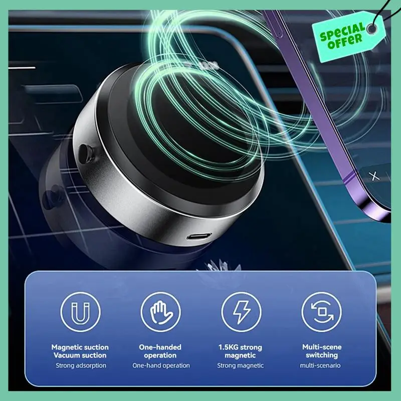 

A03G-Magnetic Suction Car Phone Mount Universal Dashboard Magnetic Phone Holder Air Suction Magnetic Car Phone Holder