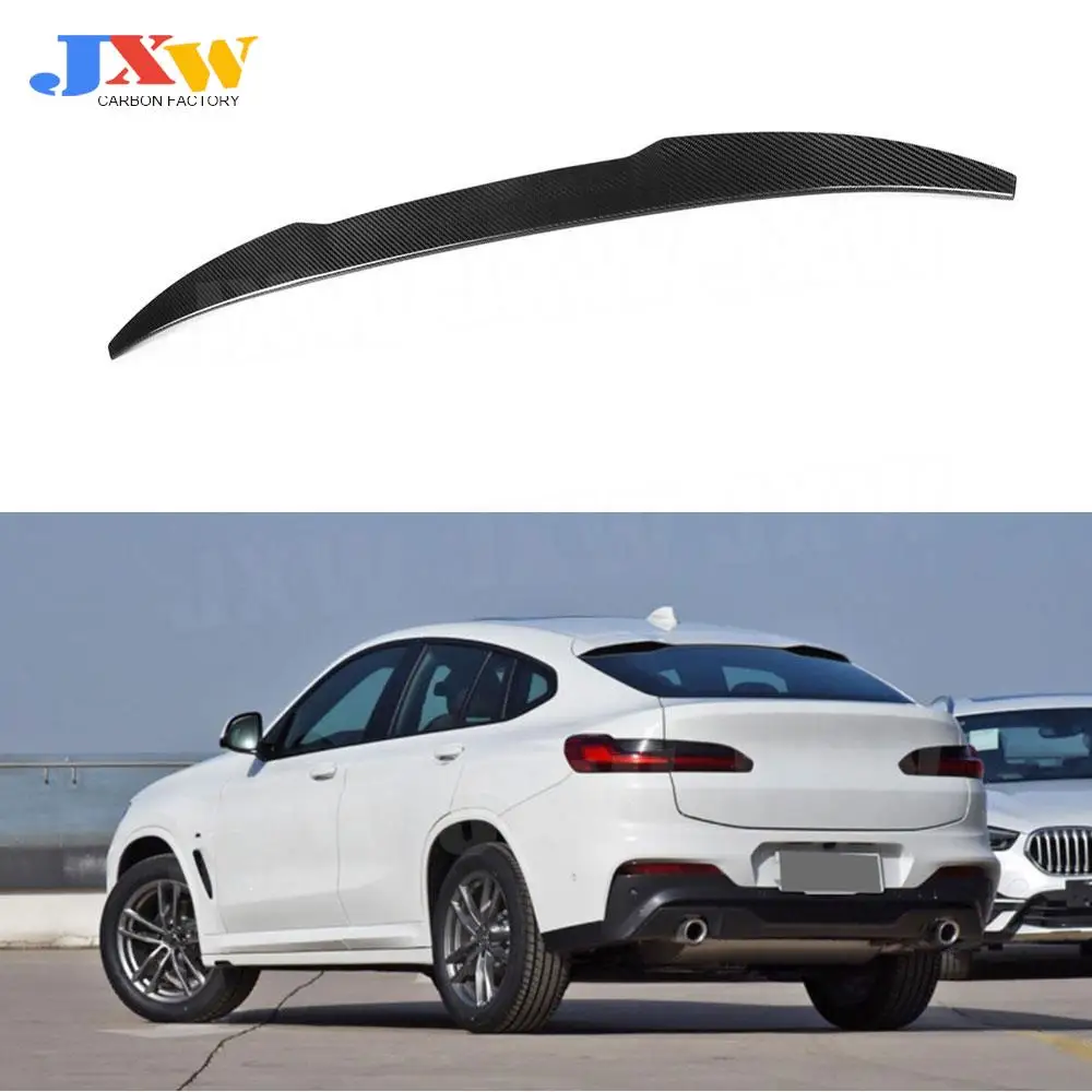 

Dry Carbon Fiber Rear Spoiler Car Styling for BMW X4 G02 F98 X4M 2019-2020 Rear Trunk Duck Spoiler Wing