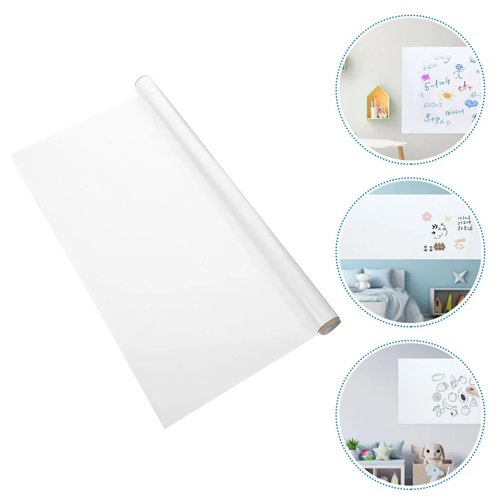 

1Set Portable Whiteboard for Wall Non-Adhesive Static Cling Design Safe for Room School Use Erasable Writing Surface Dry
