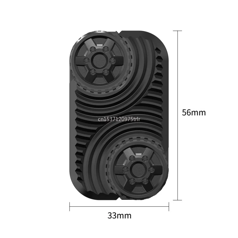 Rueda EDC Push Slider Tarjeta de póker Metal dedo Gyro escritorio Fidget juguetes TDAH alivio de la ansiedad juegos de descompresión para adultos regalos