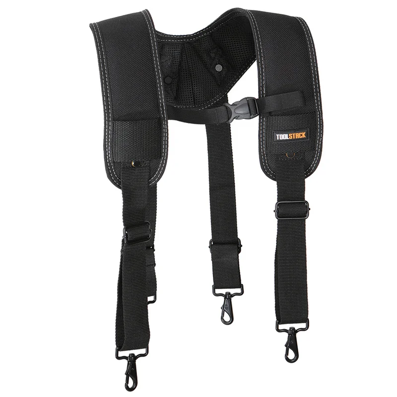 TOOLSTACK Construction Belt and Shoulder Strap Suit High-Quality Oxford Work Belt Adjustable Buckle Strong Working Belt & Strap
