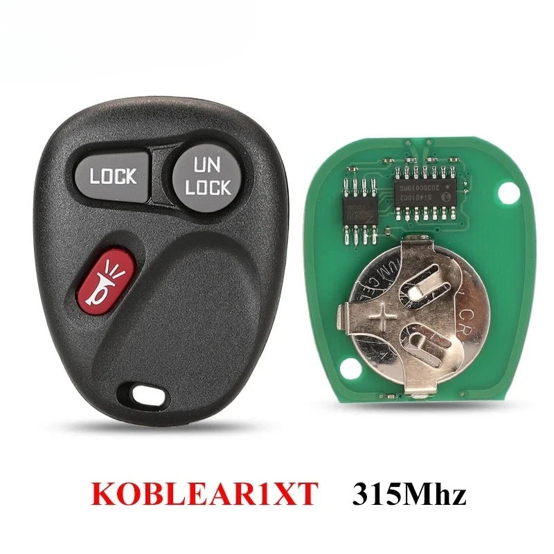 

1XT Keyless Remote For Chevrolet Silverado Suburban S10 Tahoe Fit GMC Yukon Sierra 315Mhz 3 Buttons Car Key Fob