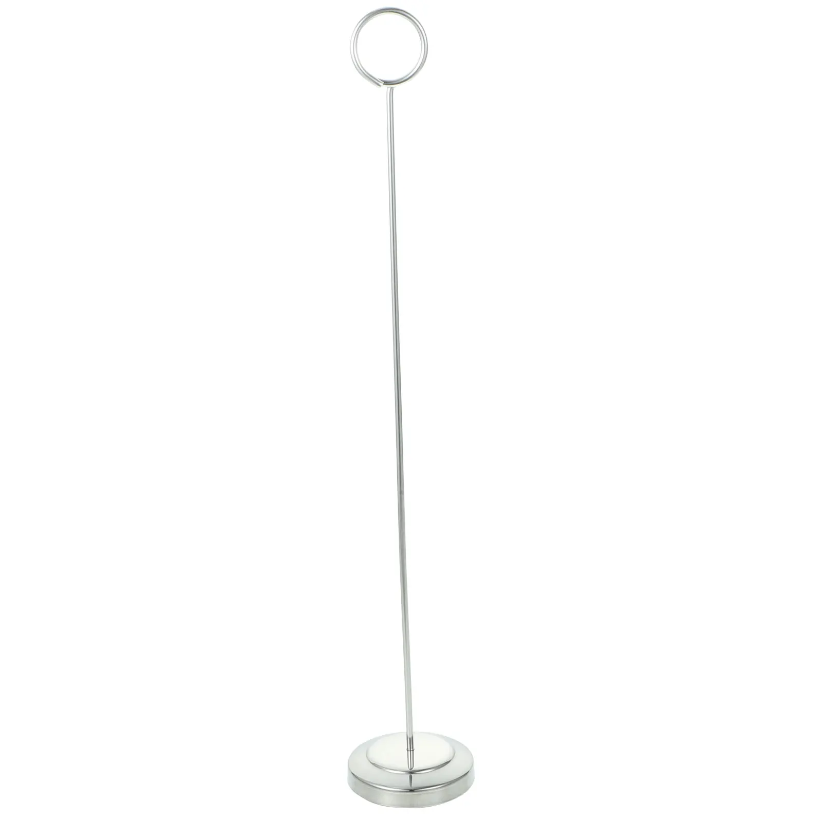 

Stainless Steel Table Holder Card Stand Desk Place Holders Number Photo Frame Banquet Restaurant Wedding Receptions Sturdy Base