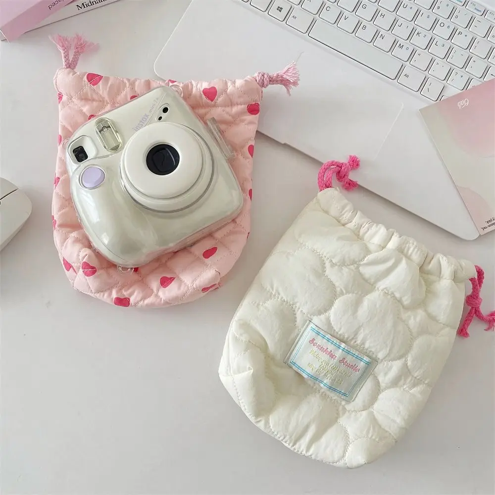 

Anti-scratch Drawstring Camera Bag Small Design Handbag Camera Storage Bag Anti-fall Dustproof Small Lipstick Bag Outdoor Travel