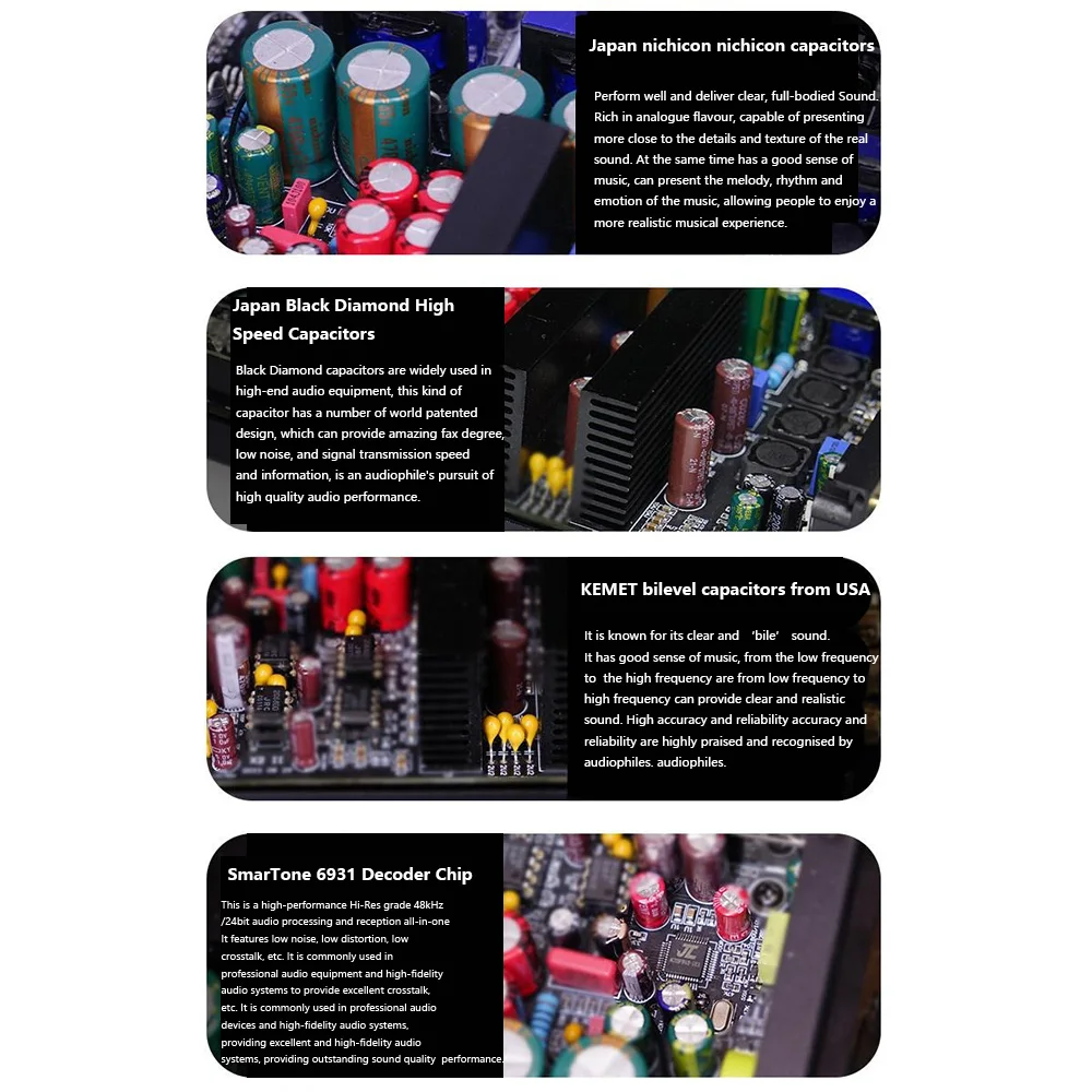 AMPLIFICADOR DE POTENCIA Digital de alta fidelidad, Bluetooth 5,2, 200W, potencia de salida, amplificador HIFI sin pérdidas, Chip amplificador Dual TDA3221