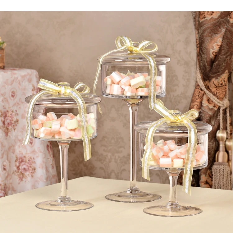 

Transparent Glass Cupcake Stand Cover Wedding Dessert Display Decoration Plate Bakeware Kitchen Accessories Bar