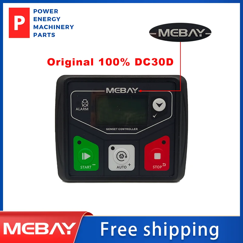 

Original Mebay DC30D Small Diesel Generator Control Module genset Controller Panel USB programmable PC Connection