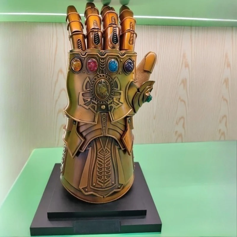

40cm All Metal 1:1 Thanos Unlimited Gloves Wearable Gemstone Luminous Gloves Arm Model Avengers Movie Peripherals Cosplay Prop