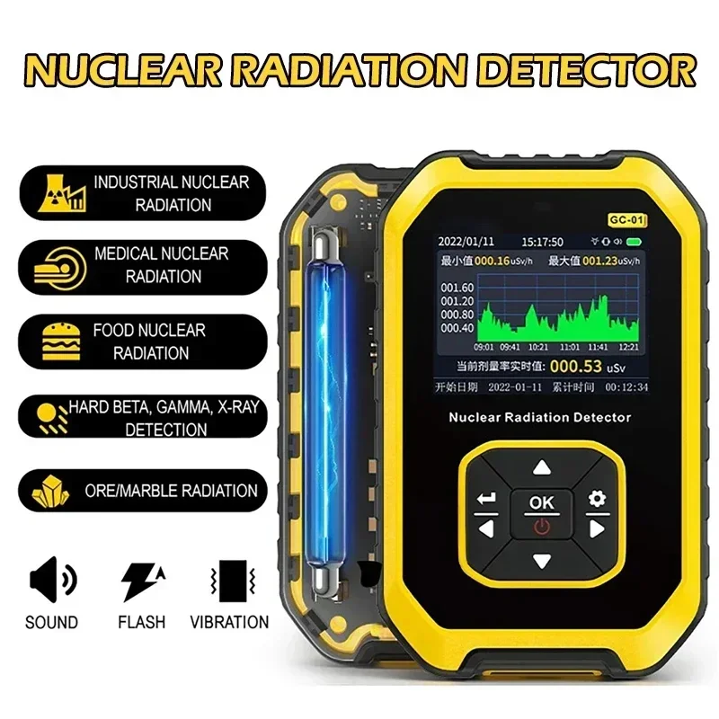 Nuclear Leakage Pollution Nuclear Radiation Detector X-Ray γ-Ray β-Ray Radioactivity Tester Marble Detector Measuring Instrument