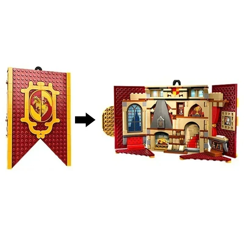 مكون من 4 بدلات كتل علم الأكاديمية، وألعاب للبالغين قابلة للجمع، وهدايا عيد الميلاد ومستلزمات آر بي جي السحرية، والألعاب السحرية للمراهقين، 76409 76411.