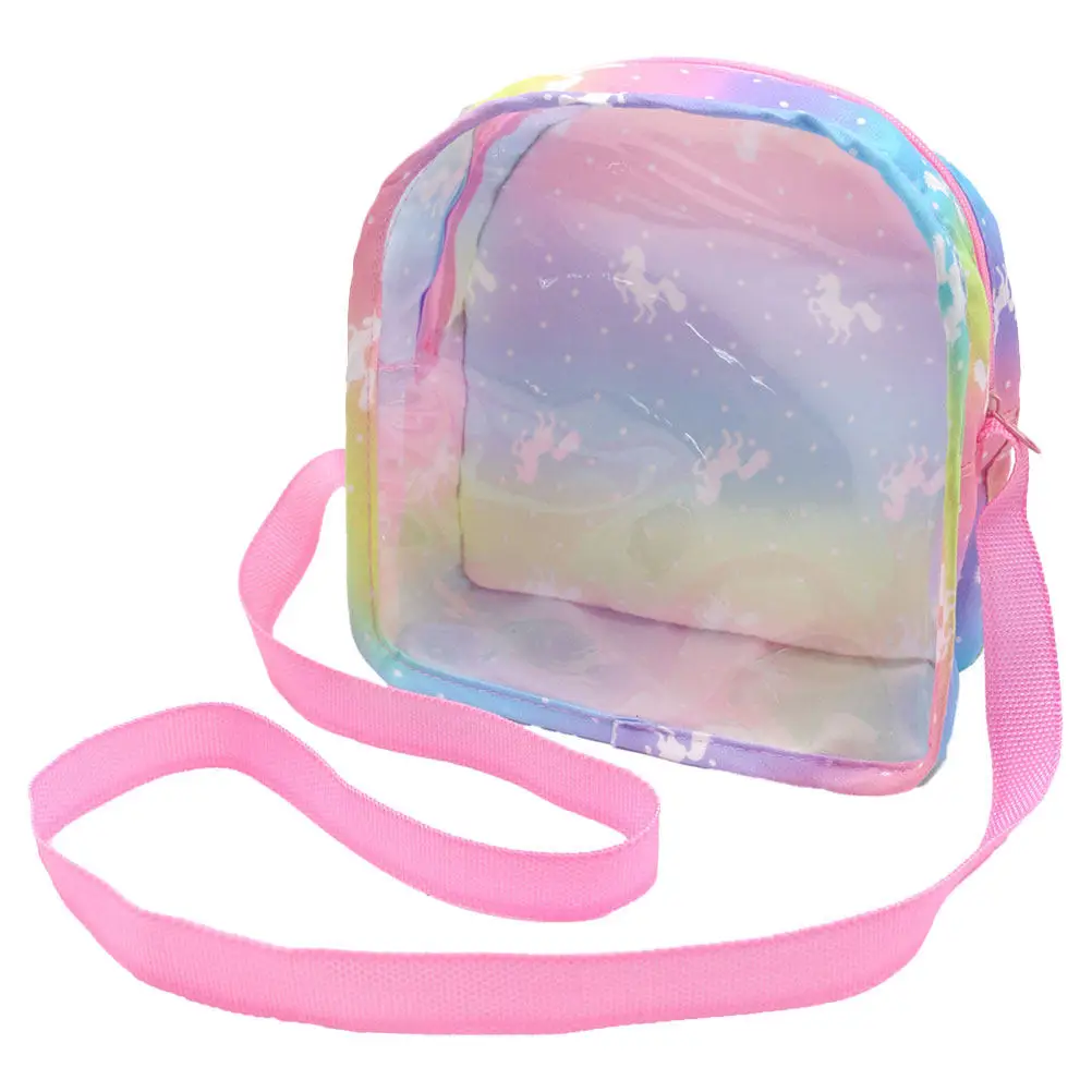 Compact Milk Bottle Storage Bag Transparent Portable Cartoon Handheld Travel Organizer for Kids Accessories Multi-Function