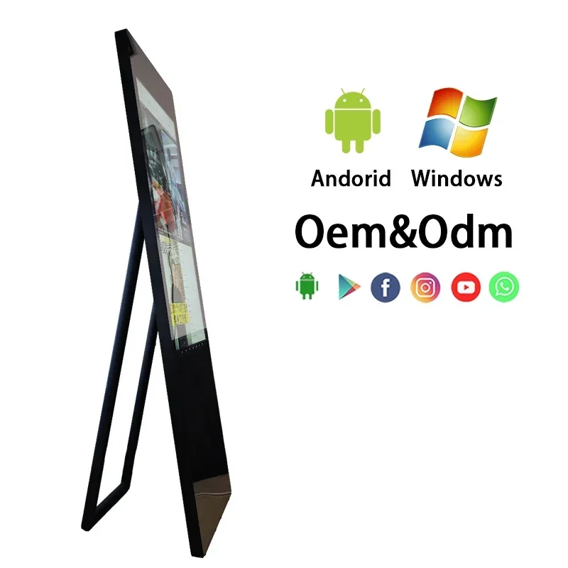 40in Home Smart Android Exercise Fitness Mirror Touch Screen Huge Interactive Gym Workout