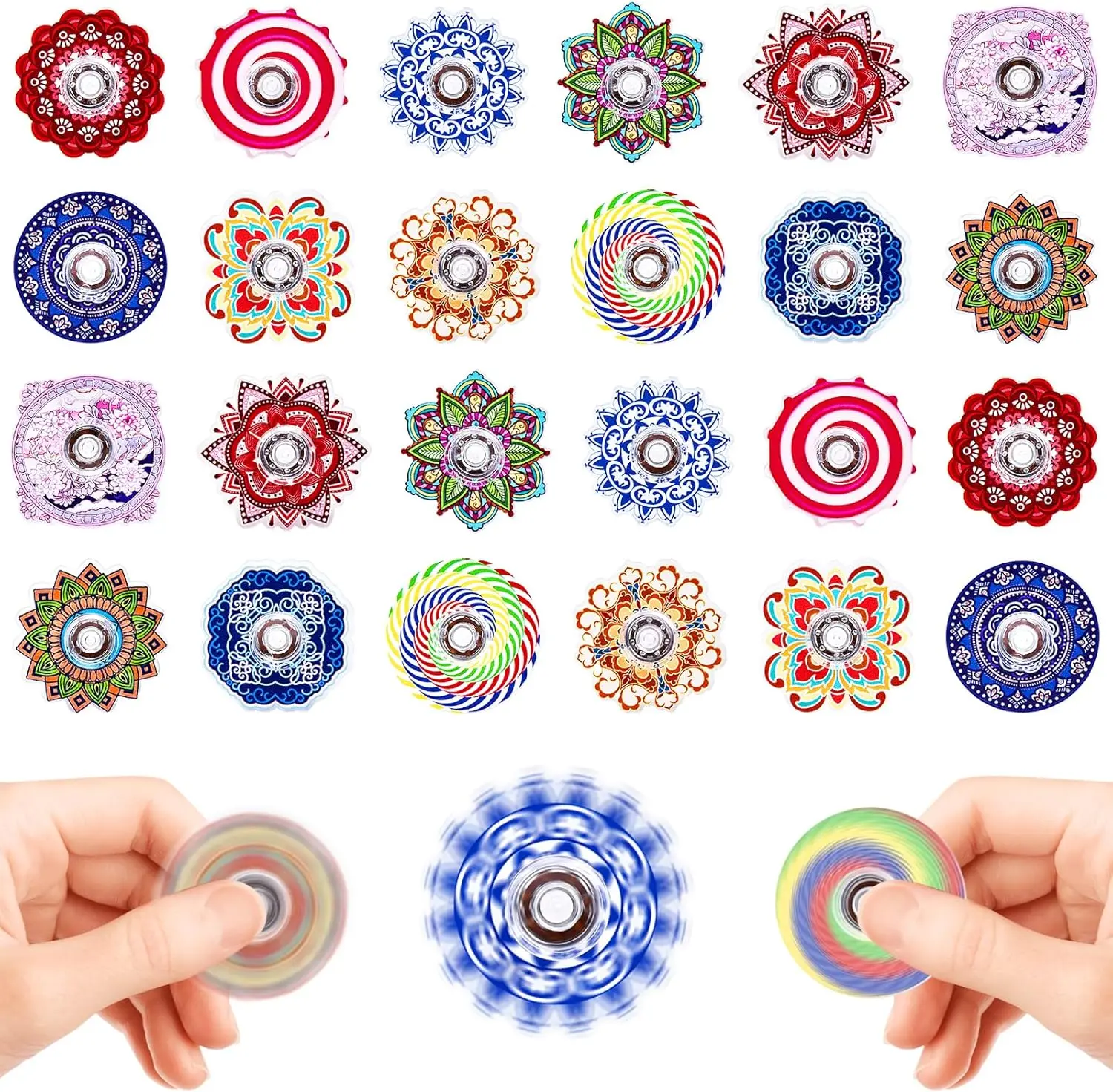 

Набор из 24 мини-спиннеров для детей и взрослых - игрушки для снятия стресса, подарки на вечеринки, призы для класса