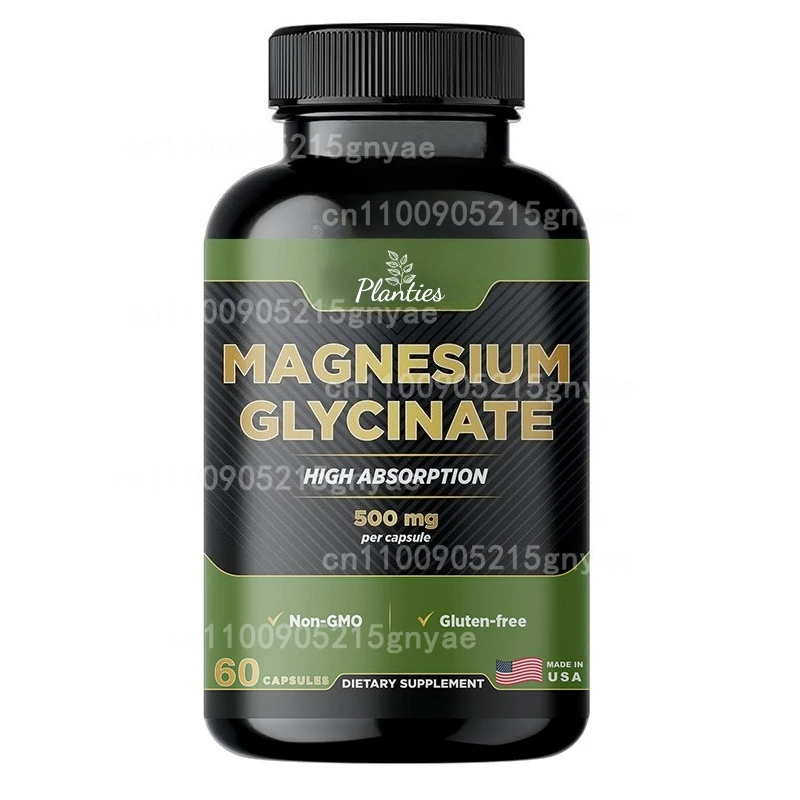 

Magnesium Glycinate 500 Mg - Mineral Supplement To Aid Natural Sleep and Support Heart Health Supplement