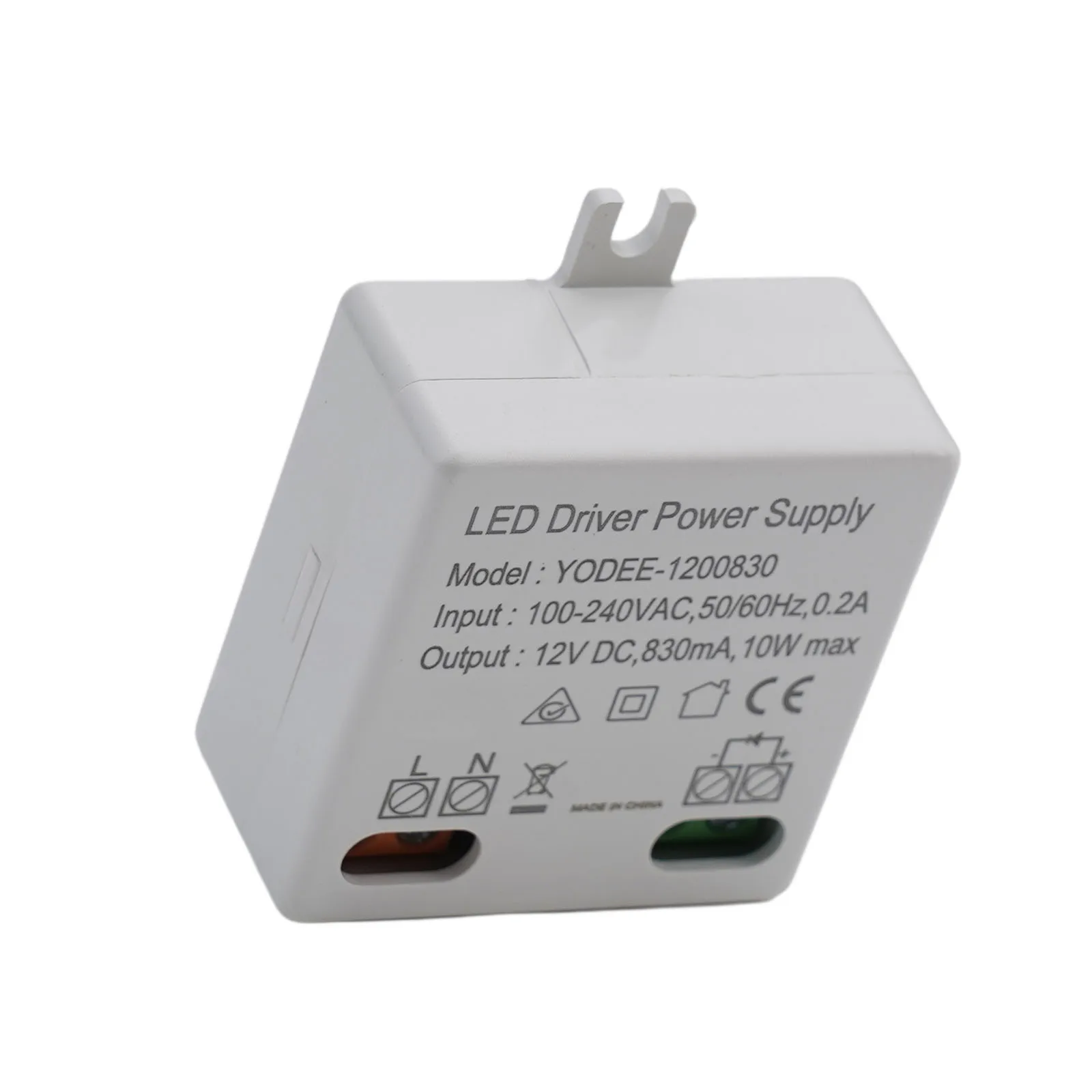 12V 10W LED driver constant voltage For power supply with insulated plastic housing for protection against dust and moisture