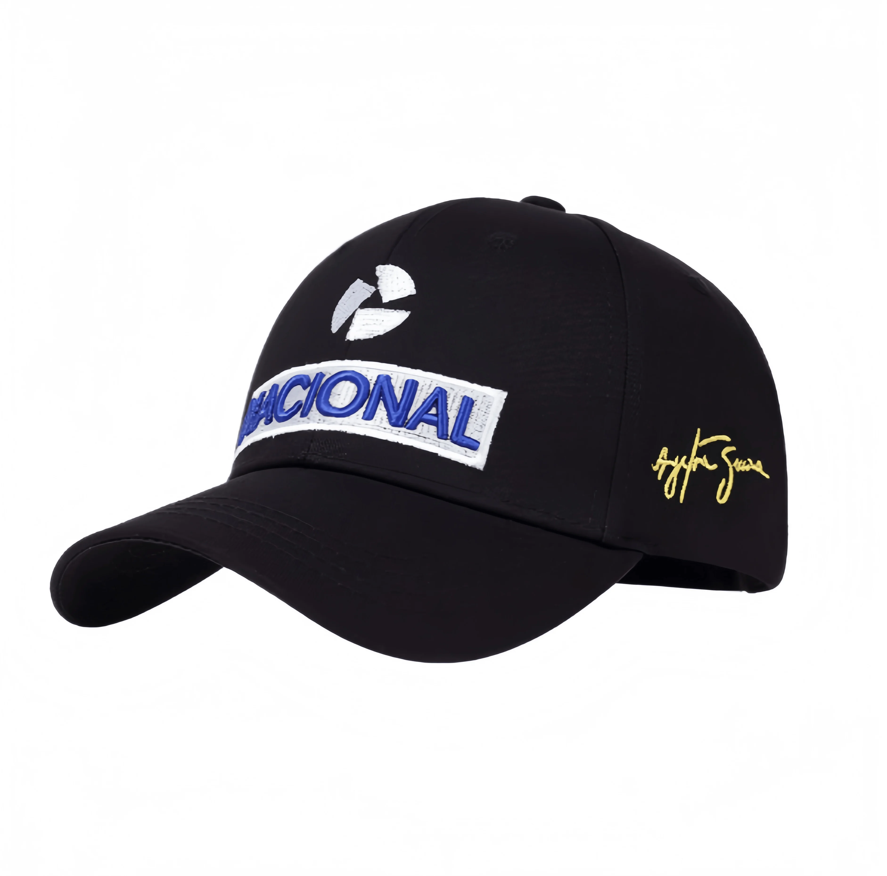 New Ayrton Senna Racer Embroidered Baseball Cap Men and Women Adjustable Outdoor Sun Protection Fashion Sunscreen Snapback Hat