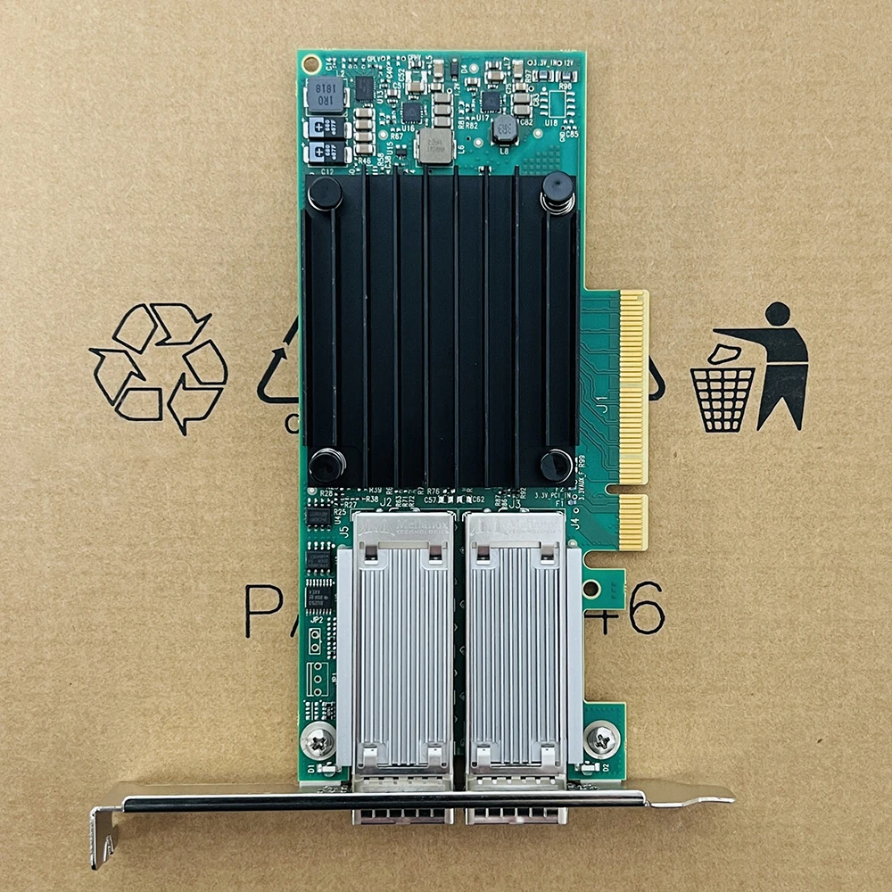 CX414A ConnectX-4 40/56GbE PCI-Ex8 Dual Port 10 Gigabit Fiber Optic Network Card InfiniBand NIC MCX414A-BCAT