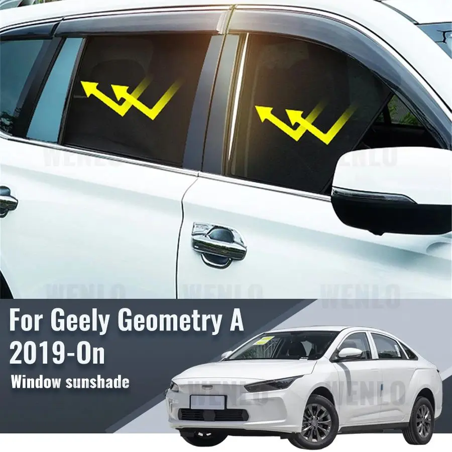 

For Geely Geometry A 2020 2021 2022 2023 2024 Car Sunshade Front Windshield Frame Curtain Rear Side Window Sun Shade Visor