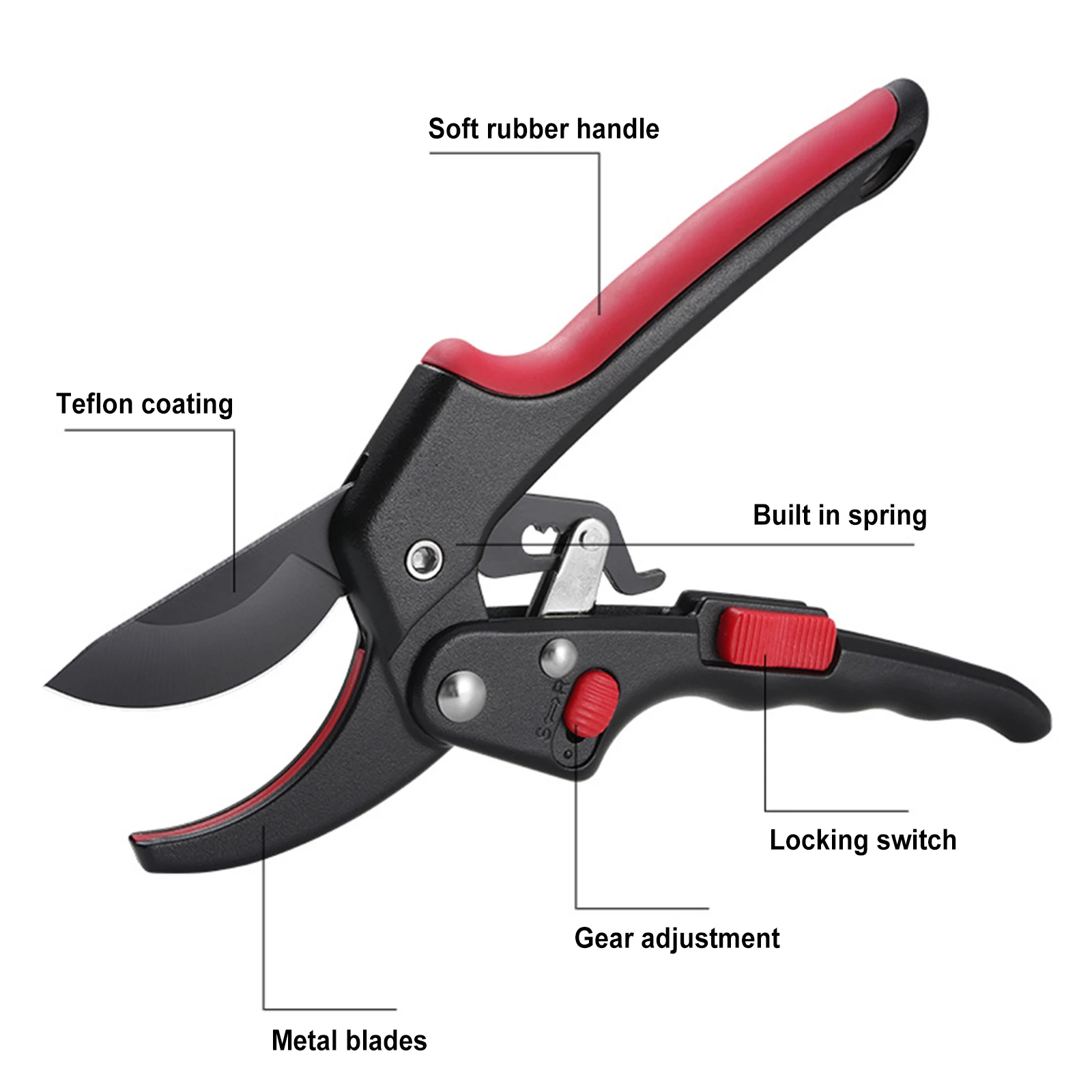 Gardening Pruning Shears Horticulture Pruner Cut Secateur Shrub Garden Scissor Tool Branch Shear Orchard Pruning Shears