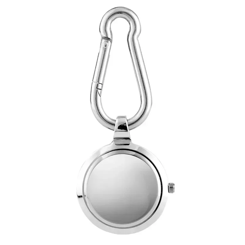 Portable Luminous Watch Professional Medical Dial Clip Carabiner Hook Quartz Movement for Men Women Noctilucent Timepiece