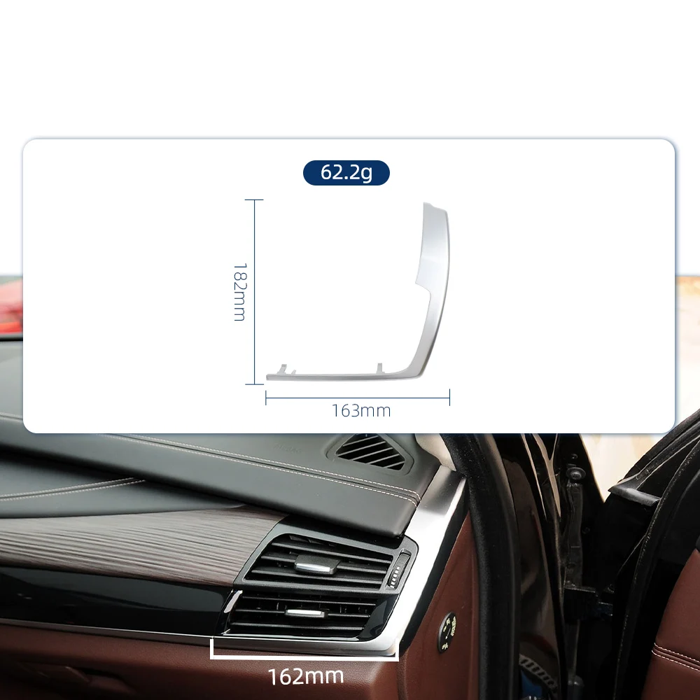 Air Outlet Modification Plating Plate For BMW F15 F16 X5 X6 X5M X6M Front Center Reinforced Trim Strip Fresh Air Grille