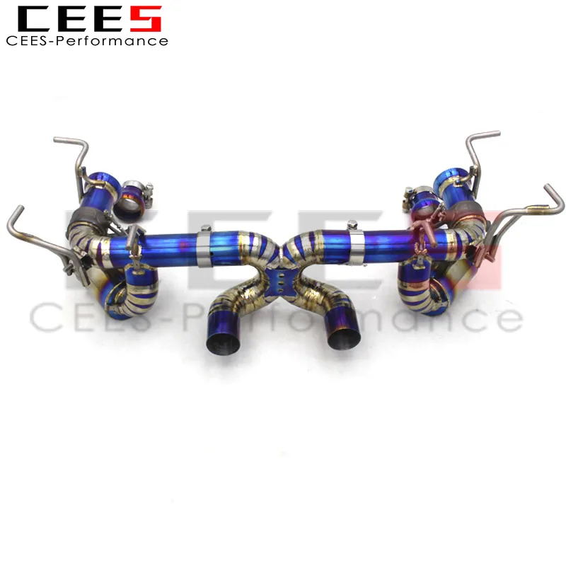 

CEES Catback Exhaust System For Ferrari 458 V8 4.5 2013-2016 Titanium with valve Exhaust Pipe Muffler