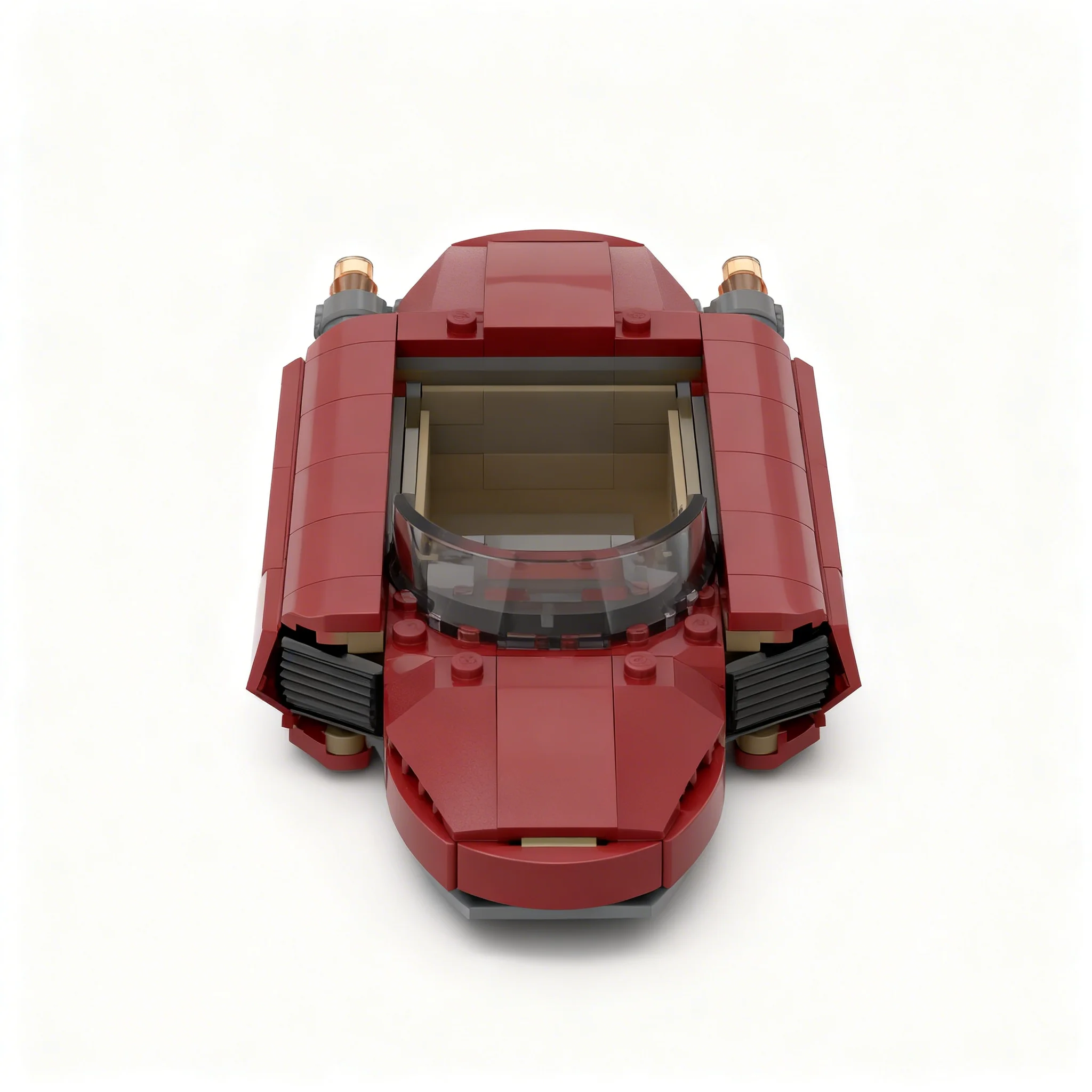 204pcs MOC Mor'Gana ES-55 Attaché-Class Speeder Star Battle Model Building Blocks Construction DIY Collection Display Craft