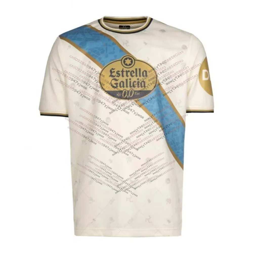 Men's T-shirt Deportivo de La Coruña 2025-26 Third Kit Fan Edition Summer Quick-drying Breathable Comfortable Unisex Jersey Tops