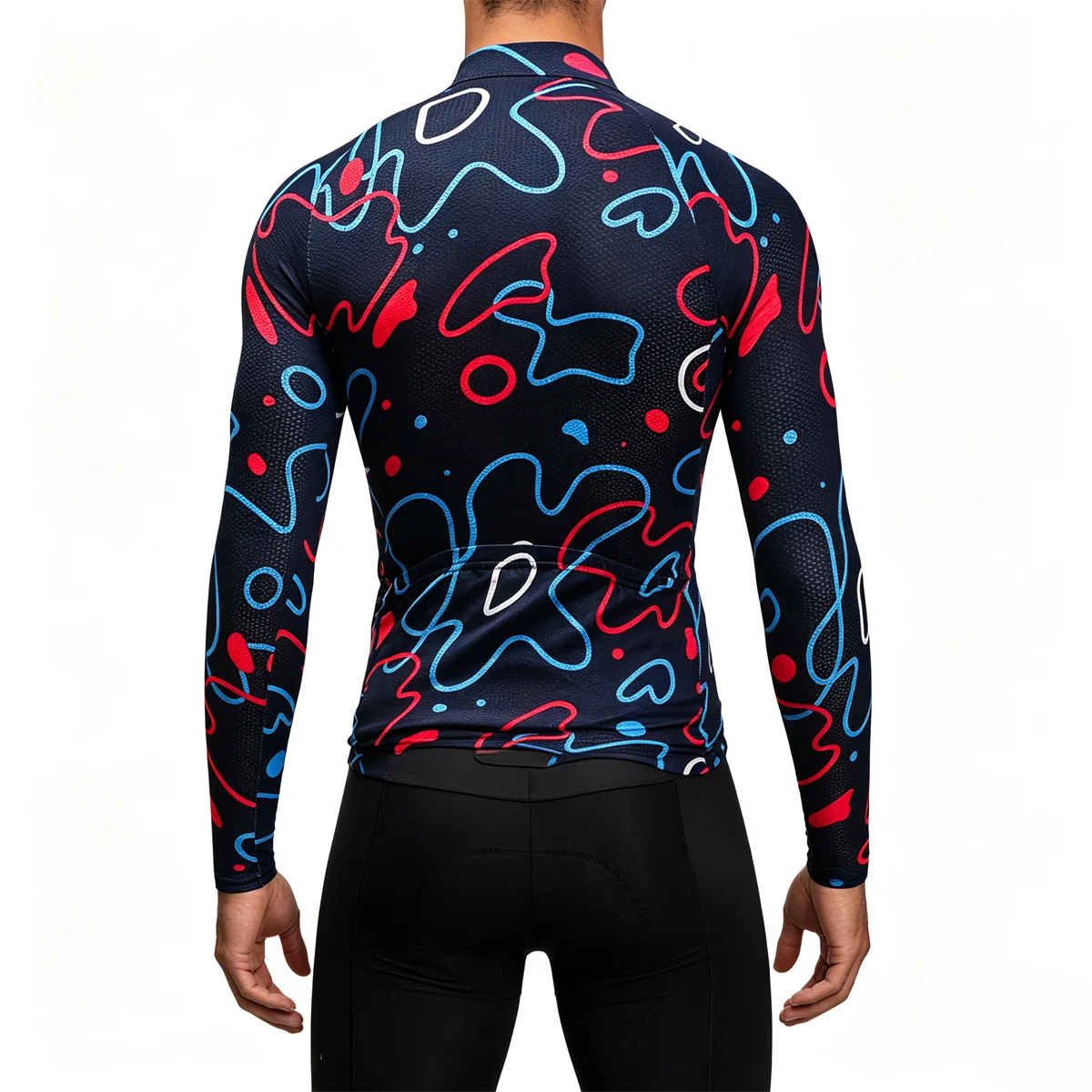 2027 Winter Herren-Radtrikot-Set, warmes Fleece-Radtrikot-Set, Triathlon-Mountainbike-Langarm-Radbekleidung – Detail 13