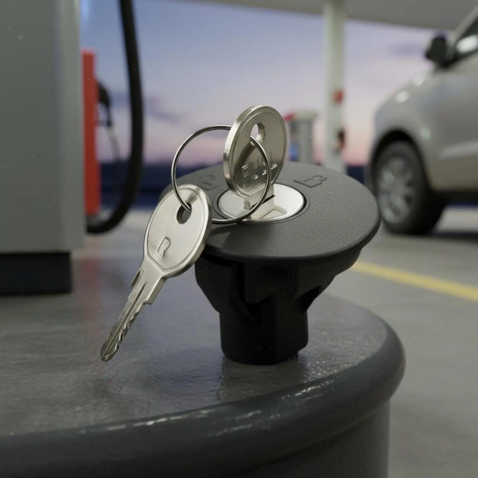 Automobile Fuel Cap Direct Fit Locking Gas Tank Cover with Keys Secure Closure for Replacement Maintenance