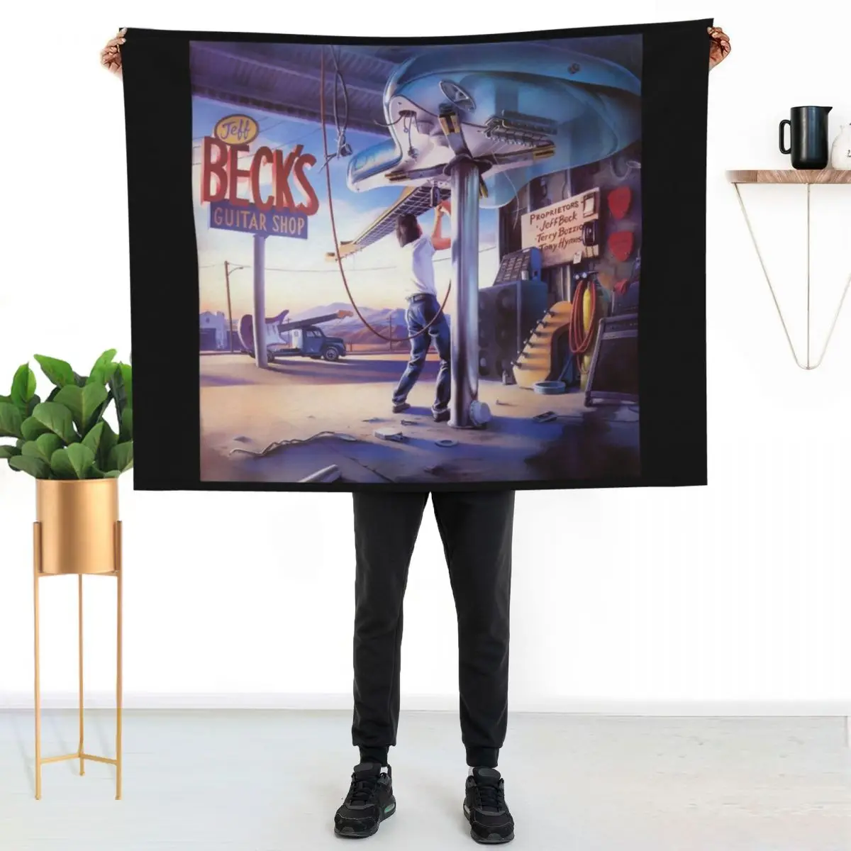 

Jeff beck Jeff becks guitar shop Throw Blanket Men's Soft Warm Throw Blanket for Couch